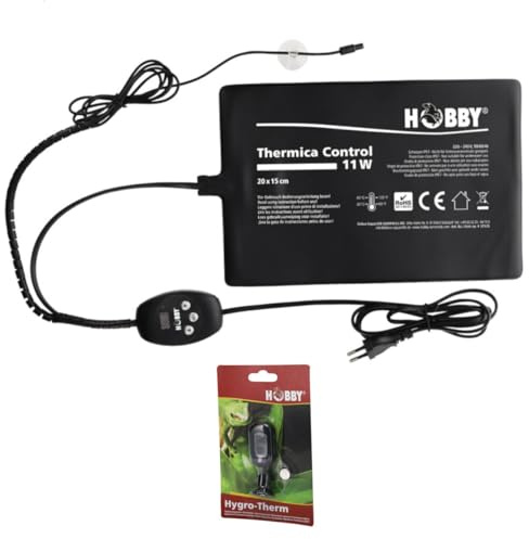 Hobby Thermica Control 11 W inkl. Hygro-Therm - Heizmatte + Hygrometer/Thermometer