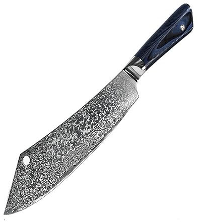 LIUJOU Couteau de Chef en acier damas, grand couteau de cuisine professionnel, couteau à poisson de bœuf Super tranchant, couteau à viande, couteau de boucher
