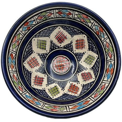 Generico Ciotola in Ceramica Terracotta Marocchina di Safi Diam. 25cm - Eleganza e Versatilità per la Tua Tavola Etnica 1804241032