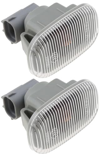 EMSea 2 STÜCKE Frontflügel Seitenblinker Blinker Kompatibel mit Toyota Corolla AVENSIS MR2 OE 81730-02022 81730-02023 81730-20220 56,1x35,8x46,4mm Autolicht