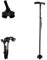 DEMERGY® Baston Plegable, Baston Extensible con luz LED, 5 Niveles Altura Ajustable Bastón, Ligero Portátil Bastón de Viaje con Pulsera y Mango en T para Discapacidad de Edad Avanzada Base pivotante