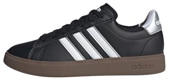 adidas Vanquish 6 Lea m, Men's Running Shoes, Cblack Ftwwht Silvmt, 6 UK