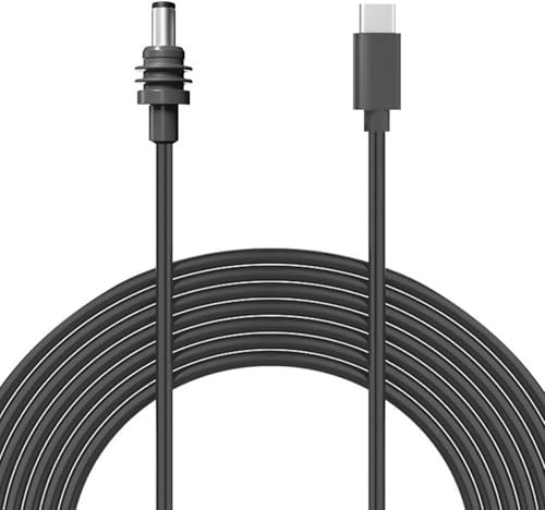 Fabater Mini Cordon D'alimentation USB C vers DC, Entrée de Type C vers Câble Jack 20 V, Fonctionne avec un Chargeur PD 100W et une Banque D'alimentation PD, Kit de Câble