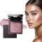 1 Stück Polvo Iluminador Plateado, Corrector Brillante y Polvo de Contorno, Resplandor de Diamante Duradero para Mejillas, Ojos y Nariz, Perfecto para Looks Resplandecientes (01#)