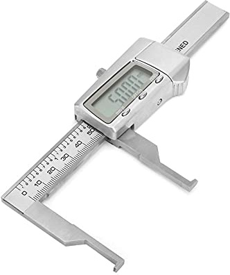 Marhynchus Calipers Digitales Gasín Electrónico de 14-75 Mm Inside Groove Acero Inoxidable Herramienta de Medición de Calibrador Vernier con Pantalla LCD Grande, Adecuada para Diámetro Interno,