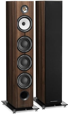 Triangle - Enceinte Colonne Hi-FI Australe EZ - 3 Voies - Puissance Admissible 150W - Rendement 92,5 DB/W/m - Polyvalente Musique et Home-Cinéma - 200 x 1130 x 370 mm - Chataignier (Paire)