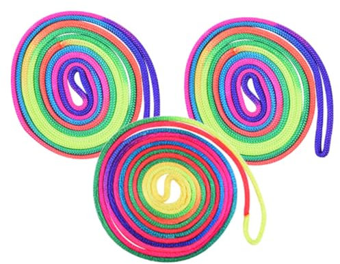 TOYANDONA 3pcs Rainbow Rope Toys Cats Cradle String Finger String and Girls Party Favors Hand Craft Toy