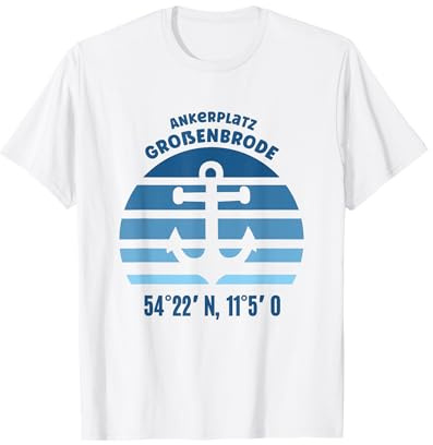 Großenbrode Ostsee Schleswig Holstein Koordinaten Urlaub T-Shirt