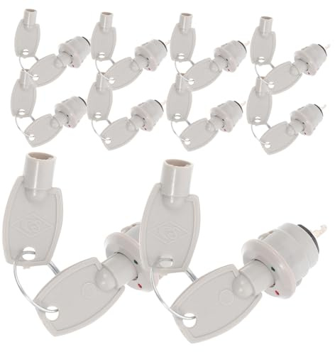 LIGIGWASH 10sets Plastic Fire Hydrant Lock System Security Switch Reset Key for Electrical Emergency Use