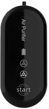 Purificador de aire – Purificador de aire para el cuello, pequeño collar limpiador portátil, purificadores personales portátiles que eliminan el polvo y los olores | Mini ionizador recargable por USB