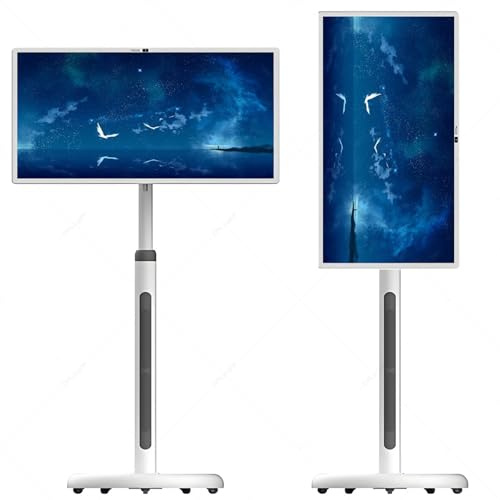 Televisor inteligente con pantalla táctil de 32 pulgadas con pantalla móvil y táctil capacitiva de 10 puntos, ideal para entretenimiento familiar y doméstico