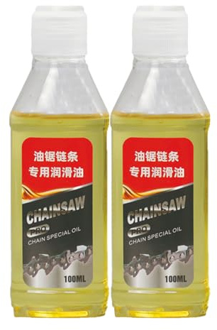 2 Pièces Huile De Lubrification De La Tronçonneuse, 100 Ml De Lubrifiant Synthétique À La Rouille, Huile De Scie À Chaîne, Huiles De Tronçonneuse Pour La Tronçonneuses De Batterie, Solvant Pénétrant