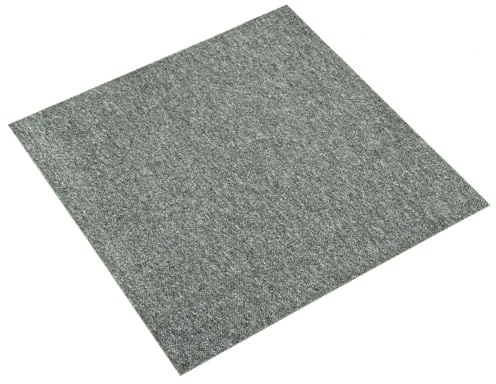 kithwjll Teppichfliesen Set 20 Stück Grün 50 x 50 cm 100% Polypropylen, waschbarer Teppich für Wohnzimmer, Schlafzimmer, Kinderzimmer, Flur und Küche, weiche Oberfläche, modernes Design