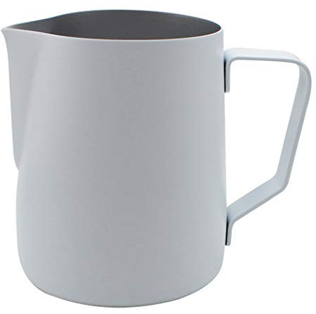 Zoohot milchkännchen edelstahl 600ml / 20oz Milch Aufschäumen für Cappuccino und Latté (Weiß)