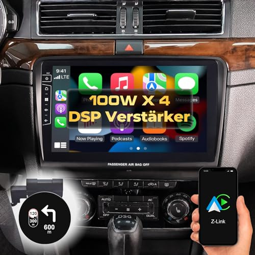 DYNAVIN Bilradio GPS för VW Golf Passat Tiguan, Polo|Skoda Octavia Superb Yeti, 9/10,1 tums OEM-radio med Bluetooth, DAB Ready, kompatibel med Carplay och Android Auto
