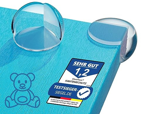 SilverRack® Hörnskydd och kantskydd för bebis, transparent [10 stycken] – möbelhörnskydd som perfekt stötskydd för baby och barn – barnsäkring, möbelhörn som babyskydd