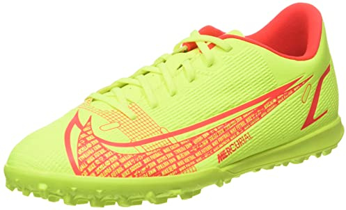Nike Unisex Vapor 14 Club TF Fußballschuhe, Volt/Bright Crimson, 42.5 EU