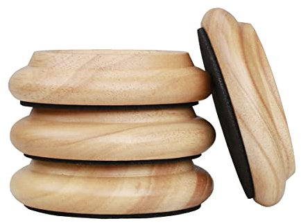 Patins en feutre pour roulettes de piano, dessous de verre en bois dur, protecteurs de sol antidérapants pour tous les sols et roues de meubles, canapés et lits