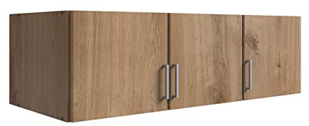 möbelando Schrankaufsatz >Click< (B/H/T: 135x40x58 cm) in Plankeneiche-Nachbildung