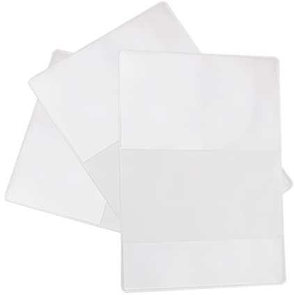 CALLARON Reisepass Schutzhülle 5 Stück Kunststoff-Passhülle Transparente PVC-Passhülle Kunststoff-Passschutz für Frauen Und Männer (20X13cm) Schutzhülle Reisepass