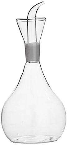 LOVIVER Dispenser per Olio, Decanter per caraffa per Olio, Utensili da Cucina Multiuso, Bottiglia per Olio in Vetro, per Olio e aceto con, 350ML
