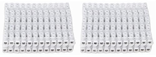 Kopp 357300048 10 x Lüsterklemmleiste 12-polig, 4 mm² (Packung mit 2) grau
