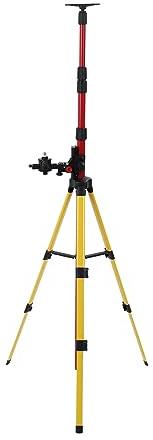 Tige de Support Télescopique en Acier Inoxydable, Base Réglable 114-388mm, pour Charges Lourdes, Trépied à Niveau, Outils de Construction