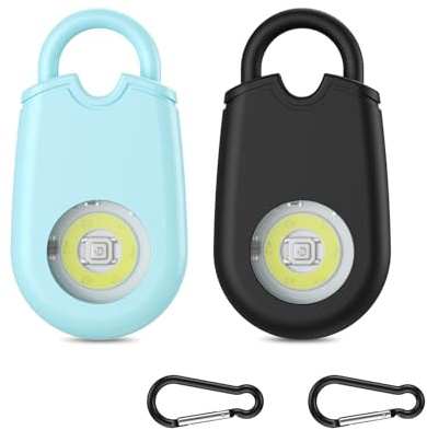 Ankilo Persönlicher Alarm, Verbesserter Taschenalarm-Schlüsselanhänger Mit Stroboskop-Led-Blitzlichtsignal, 130 Db Panikalarm, Selbstverteidigungsalarm, Notfallalarm Für Die Ganze Familie
