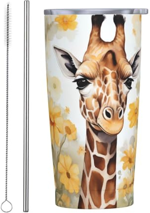 Vasos personalizados, tazas de acero inoxidable personalizadas de 20 onzas, taza de café de viaje aislada con tapa y botella de agua con pajita, regalo personalizado para familiares y amigos,