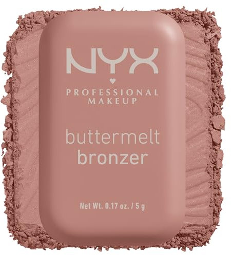 NYX Professional Makeup Bronzer, Per un Look Abbronzato e Luminoso, Tenuta fino a 12h, Resiste alle Sbavature, No Transfer, Buttermelt, Tonalità: Butta Cup, 5 g