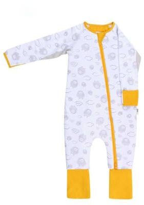 Owli Schlafsack mit Füßen 2.7 TOG, Unterarmnetz für zusätzliche Luftzirkulation und Schweißverhinderung, Zwei-Wege-Reißverschluss für einfaches Töpfchentraining, Eulen-Stoff (4-5 Jahre) (4-5 Y)