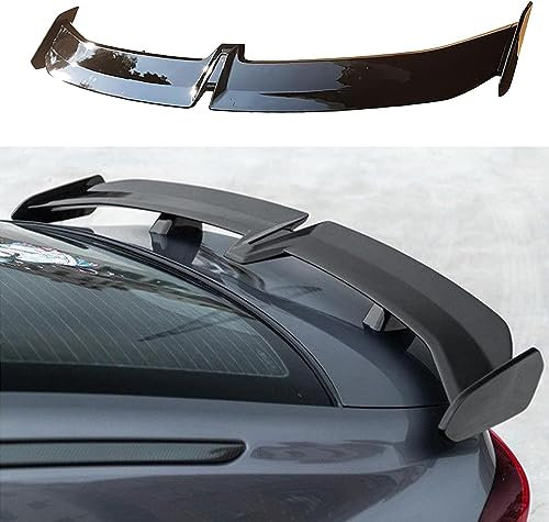 LJJHFCD Auto ABS Heckspoiler für Renault Arkana 2021 2022 2023 2024 2025, Hinten Spoiler Spoilerlippe Kofferraumspoiler Modification Zubehör,Bright Black
