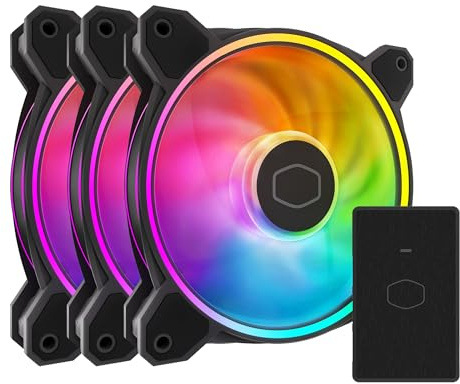 Cooler Master Master - Ventilador de doble bucle LED, serie MasterFan MF120 Halo² 3 en 1 [ MFL-B2DN-213P2-R2]