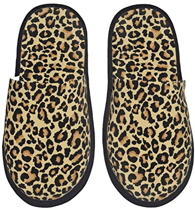 Pantoufles Homme Léopard Chaussons Douce Chaussures De Maison Unique Chaussons Maison Pour Femmes, Hommes, Invité L