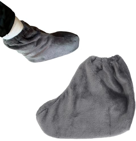 Bein-Gips-Abdeckung Warmer Flanell-Gips-Socken-Überzug Elastisches Band Maschinenwaschbar Fuß-Gips-Abdeckung für Kaltes Wetter Bequeme Passform für Größen 36 Bis 40