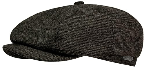 WEROR Schiebermütze Herren – Flatcap Schirmmütze Mütze mit Schirm - Wintermütze mit Steppfutter - Herbst/Winter – WEROR-436.1 (55, Braun)