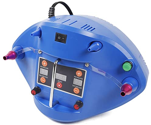 HUSPOO Luftballonpumpe, 1200W Elektrische Automatische Ballonpumpe, Timing Quantitative Ballonaufblasgerät, Tragbar Luftballon Pumpe für Geburtstag Deko, Party Deko, Weihnachten Deko