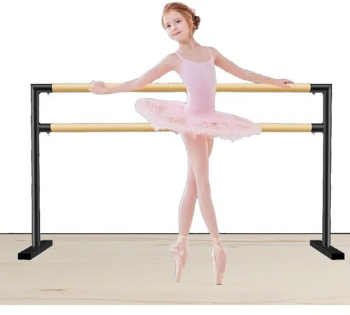 WENNEWU Schwarz,1M, Ballettstange, Mobile Ballettstange Aus Stahl Für Den Haushalt, Trägt EIN Gewicht Von 500 Kg, Für Tanzen, Fitness, Pilates Bei Kindern Und Erwachsenen