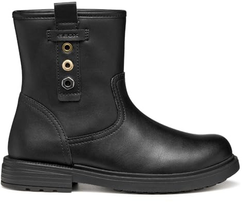 Geox J Eclair Girl, Stivale alla Caviglia, Nero, 31 EU