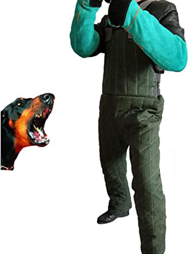 Combinaison de dressage pour chien - Combinaison de dressage pour morsure de chien - Combinaison anti-morsure monobloc avec gants pour dresser la manipulation des animaux,L