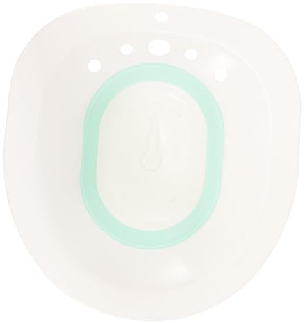 Veemoon Bidet Domestique Pliable De Salle De Bain Blanc Et Vert Certifié, Bidet De Lavage Ergonomique, Pour Femmes Enceintes Et Soins Post-partum, Portable, En Espace,