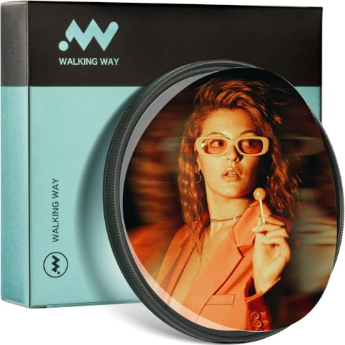 Walking Way 52mm Doppelter Stretch-Effekt Prismafilter | K9 Optikglas 360° drehbar doppelseitig Geistereffekt Bewegungsunschärfe inkl. Tasche