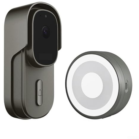EasyByMall Intercomunicador de video inteligente con cable/inalámbrico con uso compartido seguro de dispositivos a través de aplicación móvil (500 W)