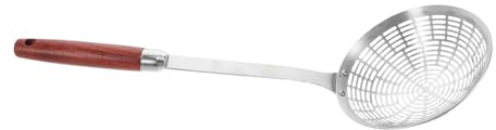 Cabilock Espumadera Grande Inoxidable con Diseño de Filtro para Freír y Hot Pot Cucharón Ranurado Multiusos para Cocina para Residuos de Aceite y Cocinar Saludable