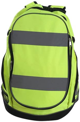 Sac à dos de vélo réfléchissant - Sac à dos pour trajets cyclistes - Sac à dos réfléchissant pour VTT - Sac à dos de sécurité haute visibilité - Sac réfléchissant imperméable pour R, Vert fluo, Siehe