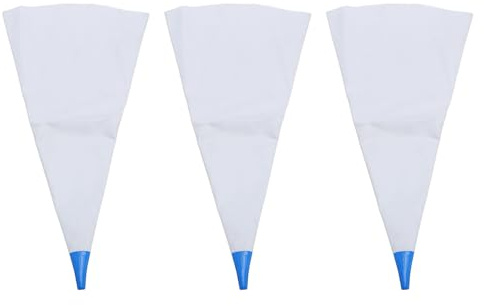 Phefop Sacs de Coulis de Carrelage 3 Pièces, Sac de Mortier de Sac de Scellant de Ciment Anti-crevaison en PVC avec Pointe Moulée pour les Travaux D'installation de Maçonnerie de