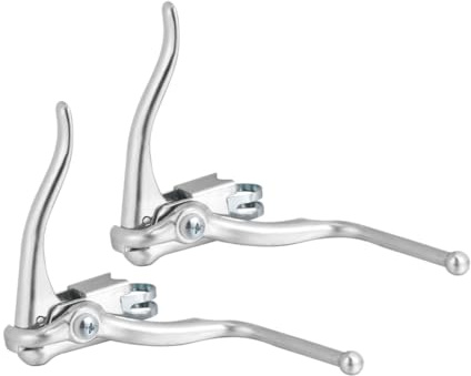 Alipis Palancas de Freno de Aleación de Aluminio para Bicicleta de Carretera Manetas Duraderas y Ligeras Compatibles con Manillares de Ciclismo de Ruta y Competición Color Plateado