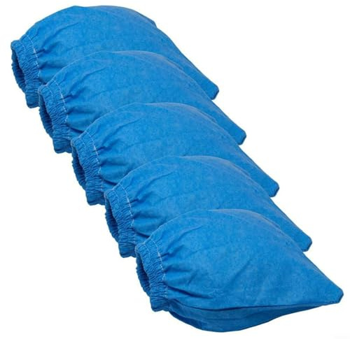 BildeeMait Bolsas de filtro textil para aspiradora Parkside Wet Dry 1200 1250 1300 A1 B2 C3 E4 F5, azul, paquete de 5