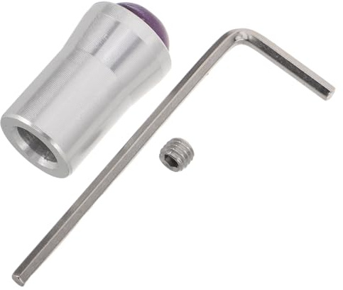 TOGEVAL Stimmgabelfuß zur Unterstützung von Heilgeräten 12mm aus Aluminiumlegierung mit Amethystbasis für Wellness Yoga und Ganzheitliche Balance