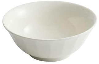 Bol à soupe en porcelaine blanche sous glaçure, vaisselle créative exquise - Pétales de 19,3 cm